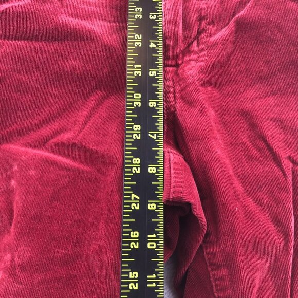 Jessica Simpson Womens Forever Skinny Pants Size 28 Corduroy Slim Straight Red - Picture 9 of 16
